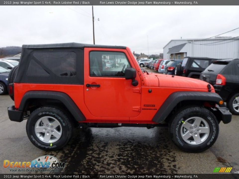 2013 Jeep Wrangler Sport S 4x4 Rock Lobster Red / Black Photo #6