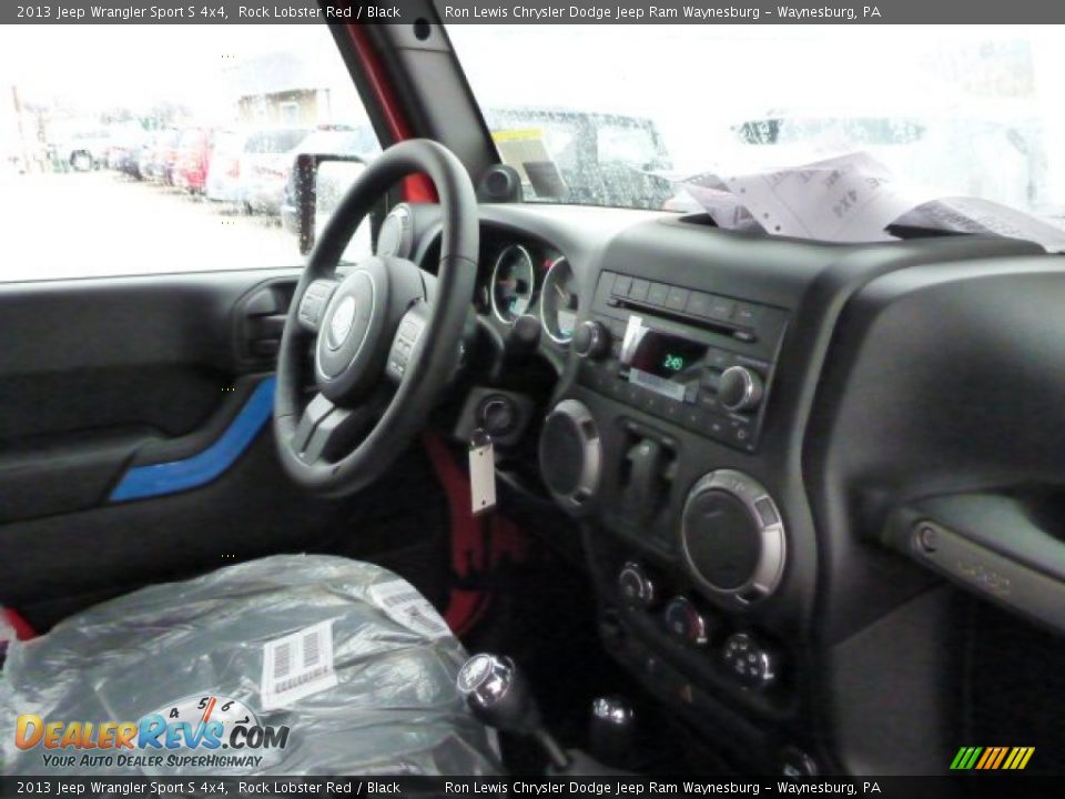 2013 Jeep Wrangler Sport S 4x4 Rock Lobster Red / Black Photo #7