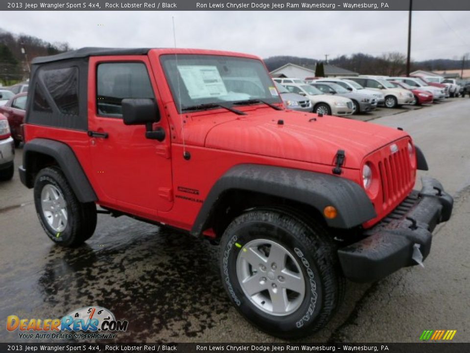 2013 Jeep Wrangler Sport S 4x4 Rock Lobster Red / Black Photo #10