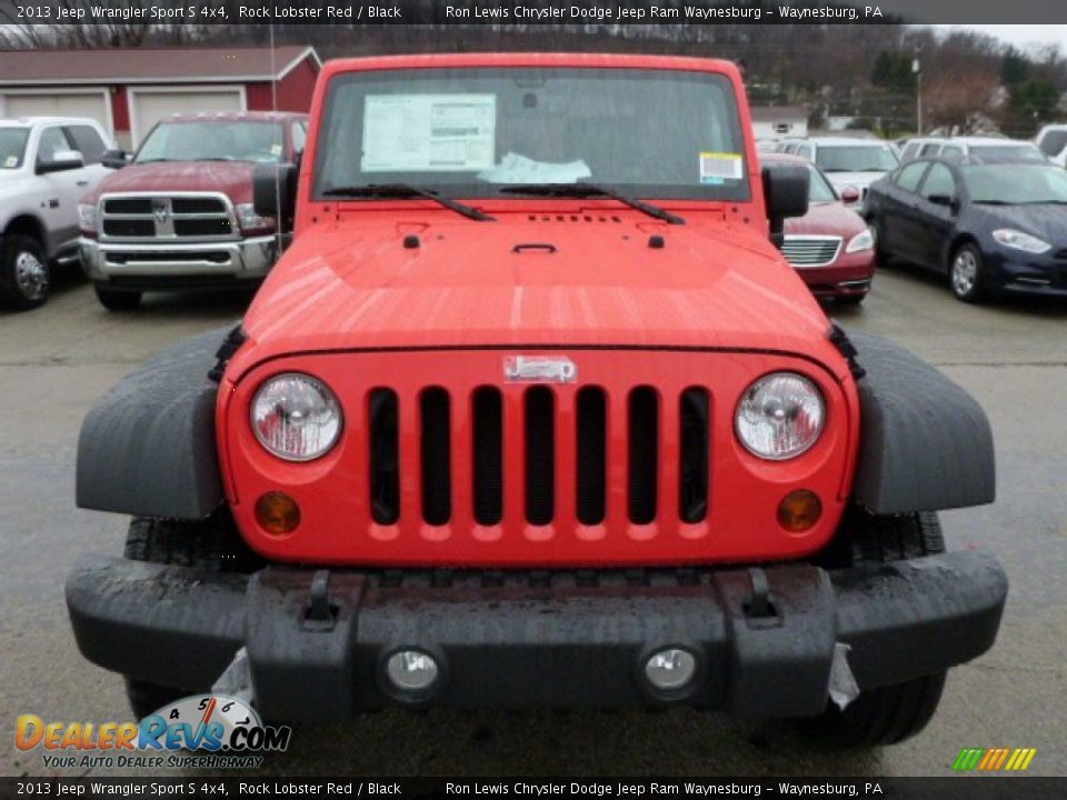2013 Jeep Wrangler Sport S 4x4 Rock Lobster Red / Black Photo #11