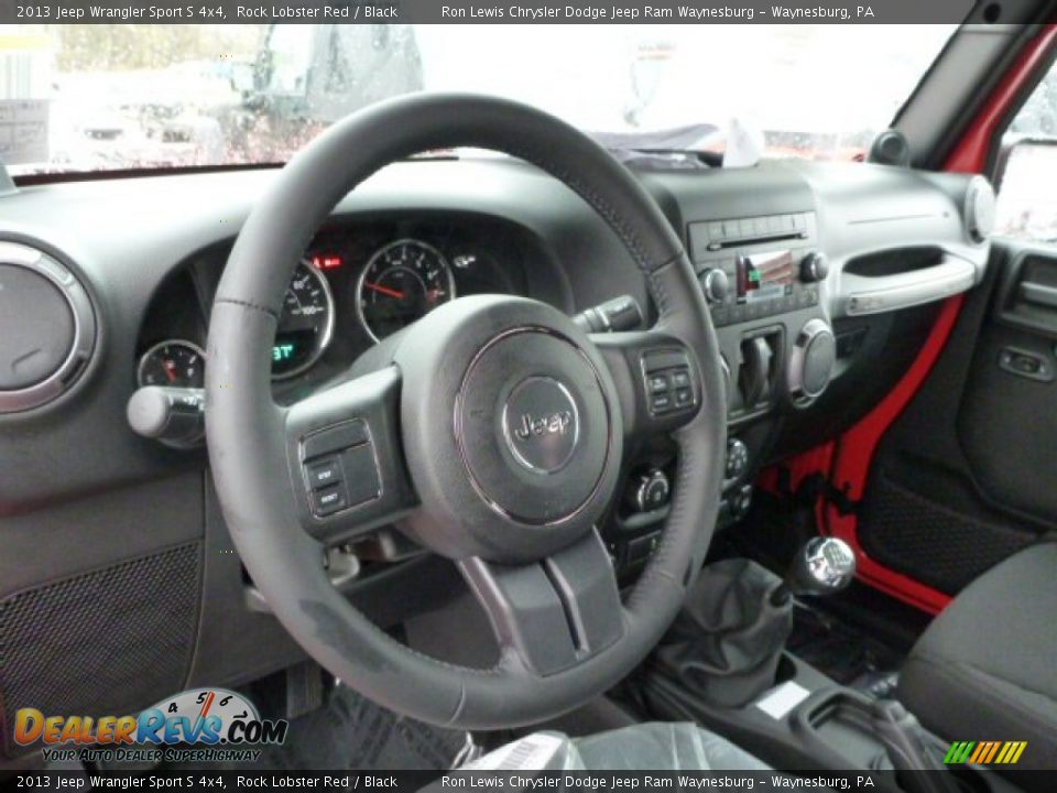 2013 Jeep Wrangler Sport S 4x4 Rock Lobster Red / Black Photo #15