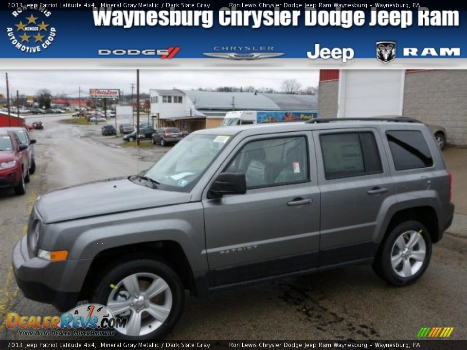 2013 Jeep Patriot Latitude 4x4 Mineral Gray Metallic / Dark Slate Gray Photo #1