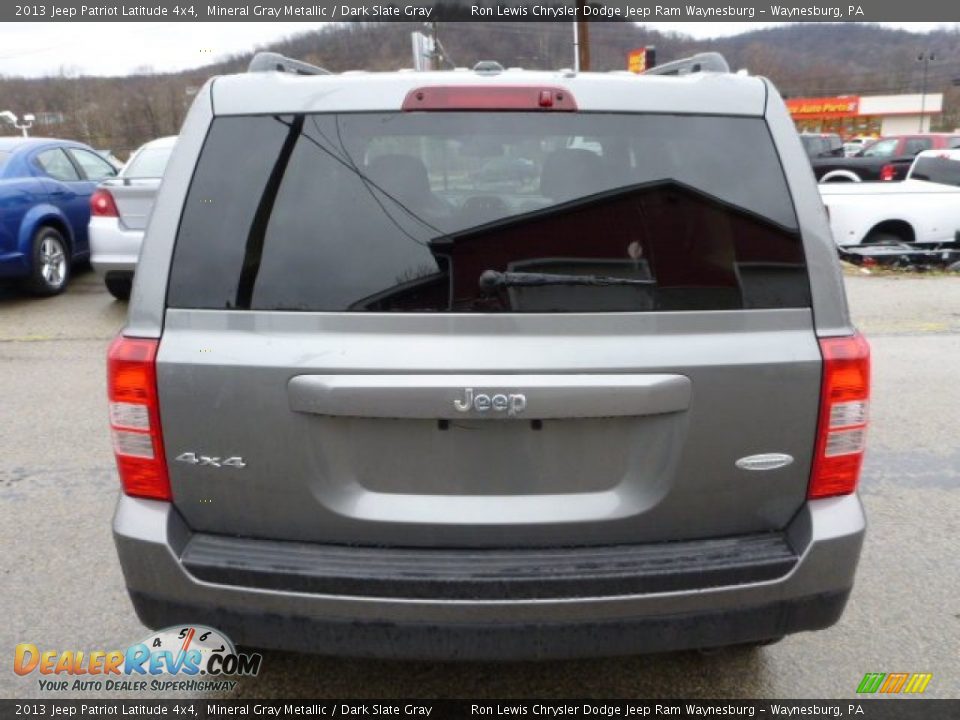 2013 Jeep Patriot Latitude 4x4 Mineral Gray Metallic / Dark Slate Gray Photo #4