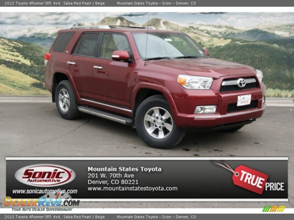 2013 Toyota 4Runner SR5 4x4 Salsa Red Pearl / Beige Photo #1