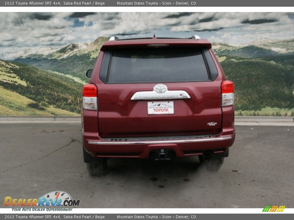 2013 Toyota 4Runner SR5 4x4 Salsa Red Pearl / Beige Photo #4
