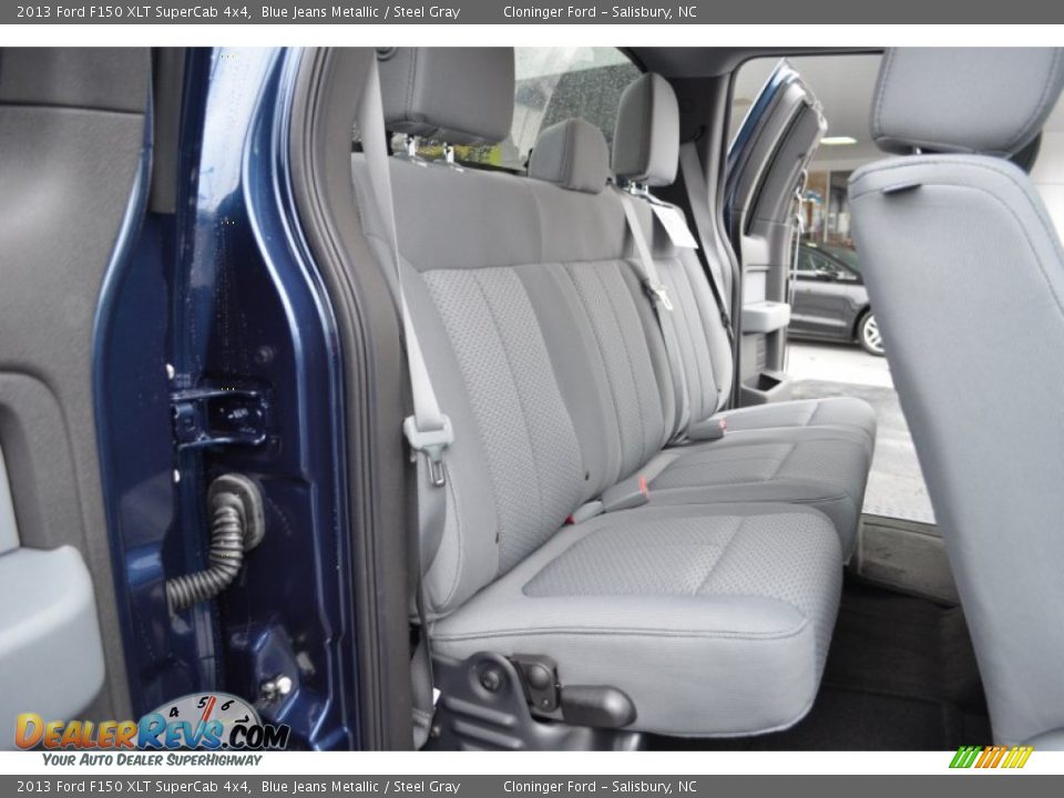 2013 Ford F150 XLT SuperCab 4x4 Blue Jeans Metallic / Steel Gray Photo #13