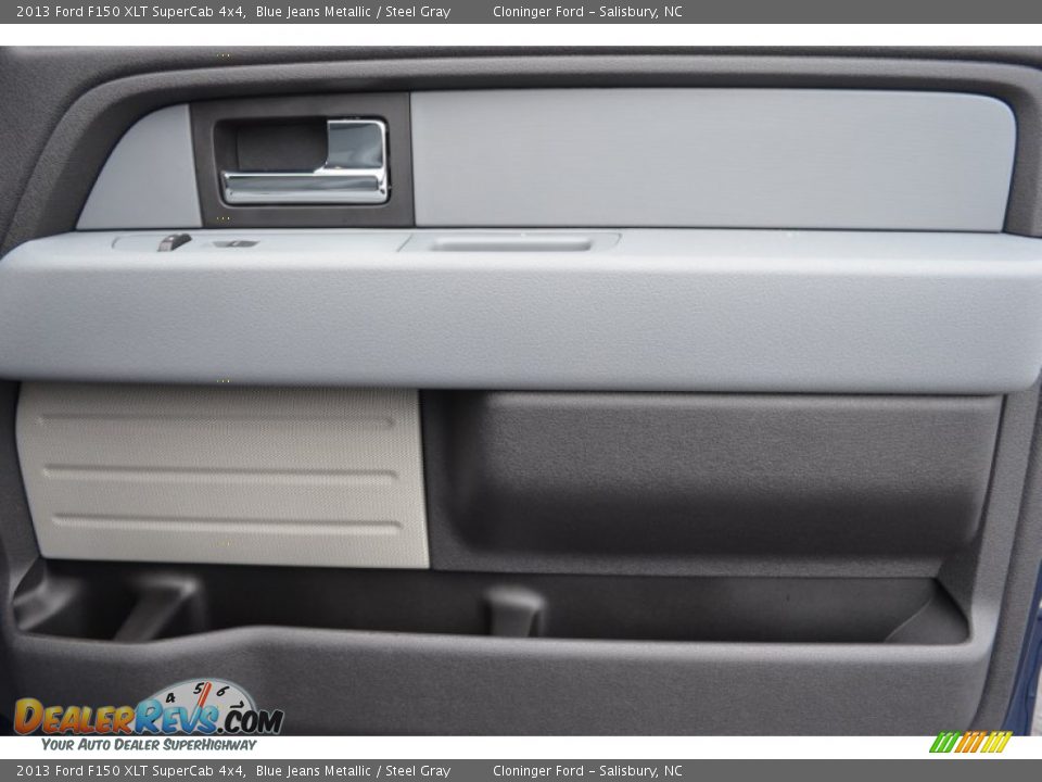 2013 Ford F150 XLT SuperCab 4x4 Blue Jeans Metallic / Steel Gray Photo #16
