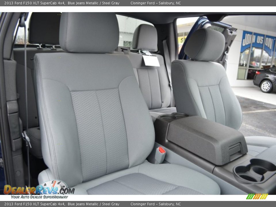 2013 Ford F150 XLT SuperCab 4x4 Blue Jeans Metallic / Steel Gray Photo #17