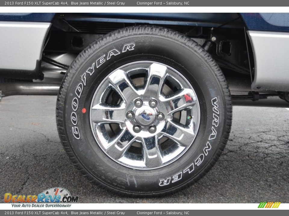 2013 Ford F150 XLT SuperCab 4x4 Blue Jeans Metallic / Steel Gray Photo #19