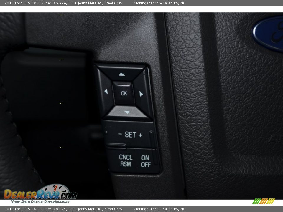 2013 Ford F150 XLT SuperCab 4x4 Blue Jeans Metallic / Steel Gray Photo #30