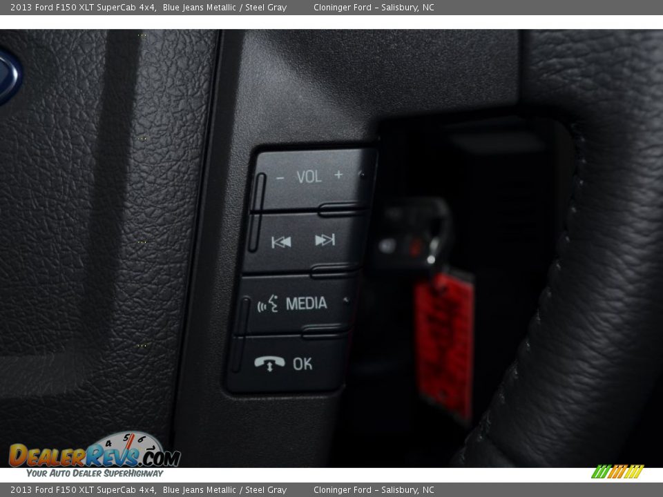 2013 Ford F150 XLT SuperCab 4x4 Blue Jeans Metallic / Steel Gray Photo #31