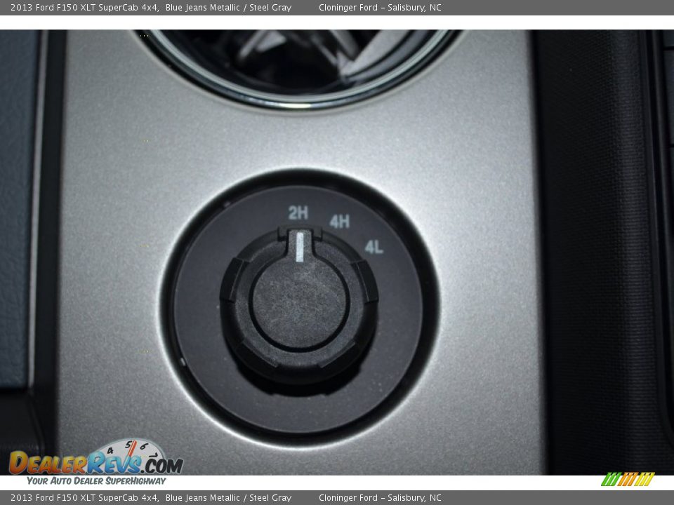 2013 Ford F150 XLT SuperCab 4x4 Blue Jeans Metallic / Steel Gray Photo #34
