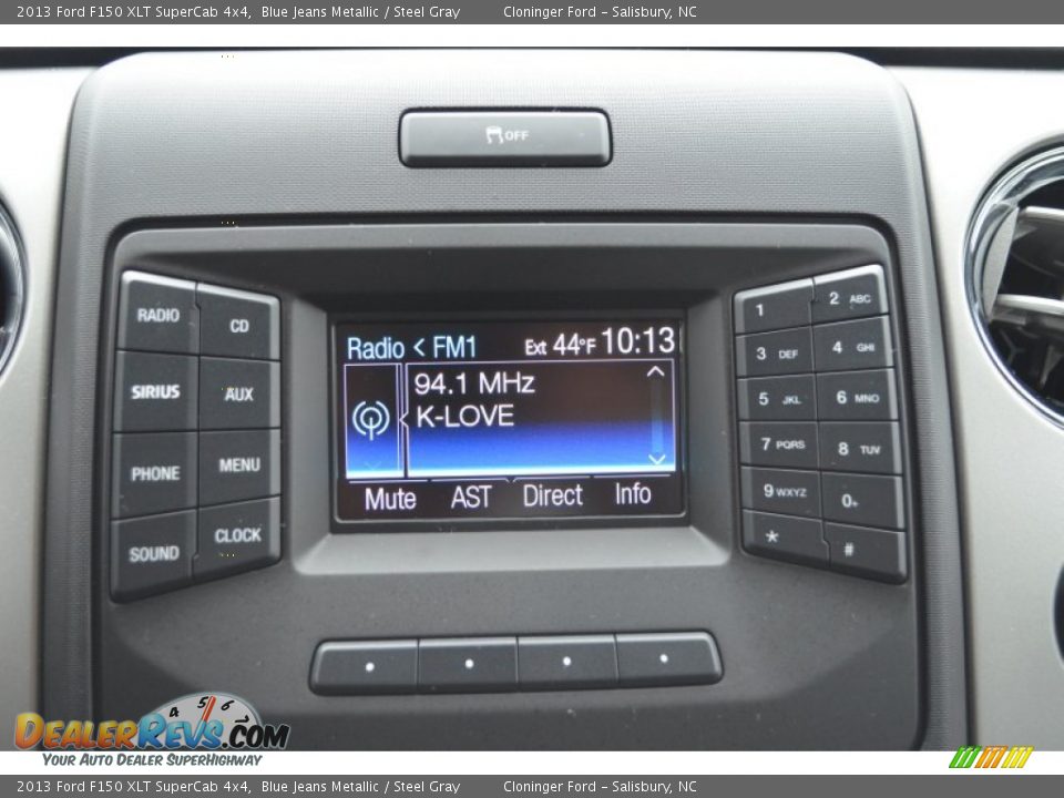 2013 Ford F150 XLT SuperCab 4x4 Blue Jeans Metallic / Steel Gray Photo #35