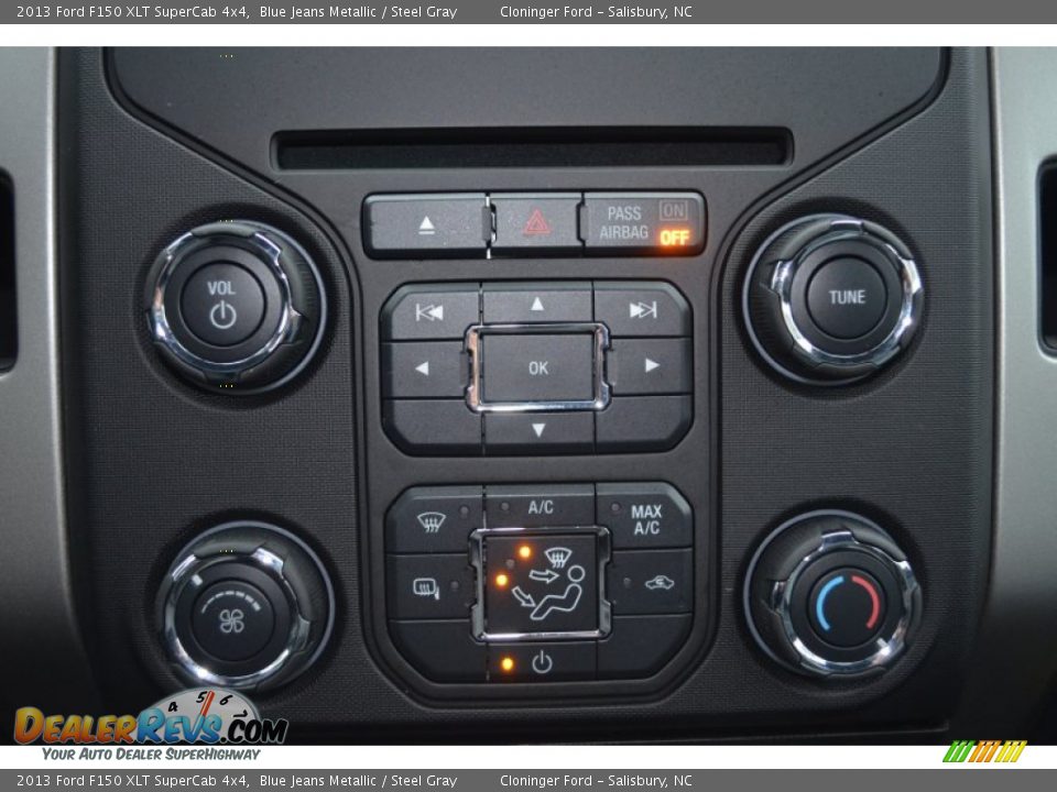 2013 Ford F150 XLT SuperCab 4x4 Blue Jeans Metallic / Steel Gray Photo #36