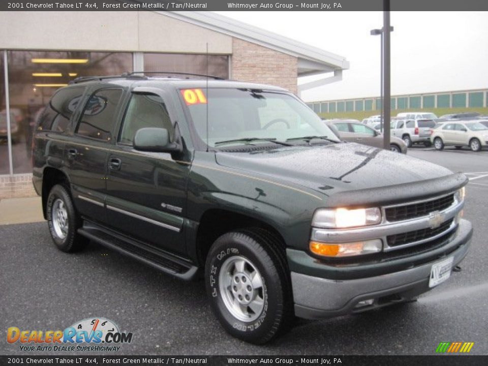 2001 Chevrolet Tahoe LT 4x4 Forest Green Metallic / Tan/Neutral Photo #1
