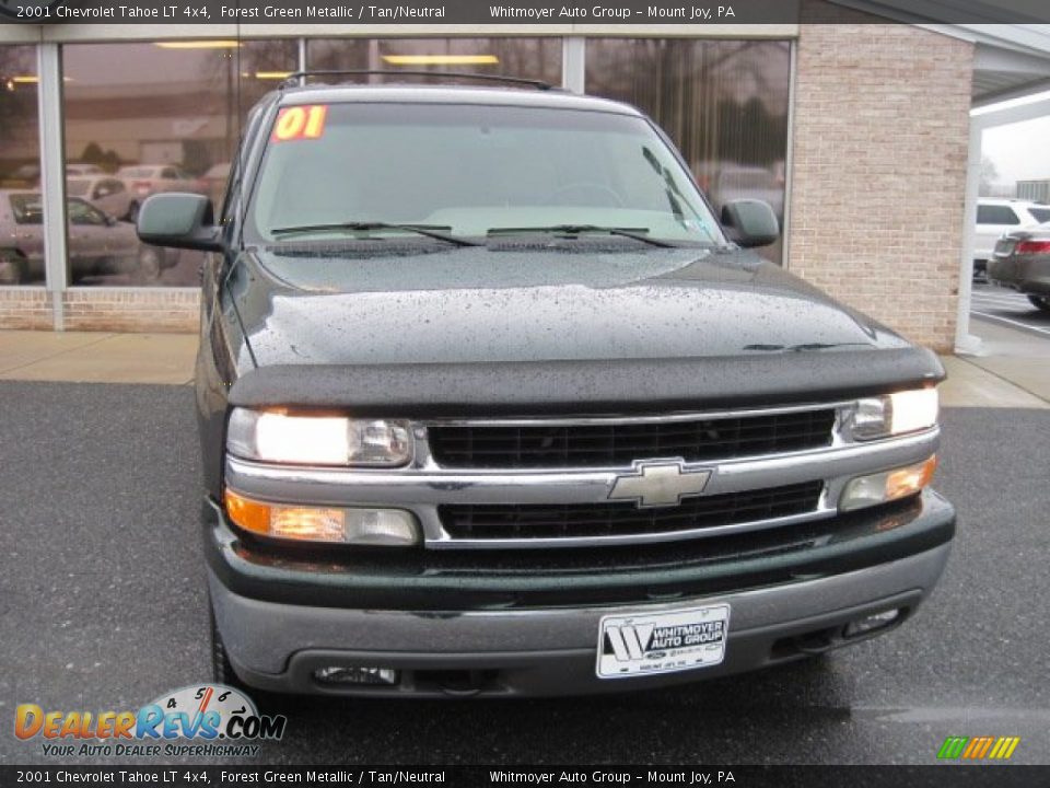2001 Chevrolet Tahoe LT 4x4 Forest Green Metallic / Tan/Neutral Photo #2
