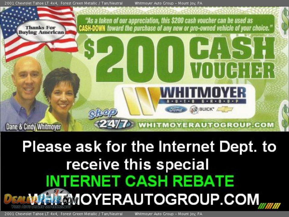 Dealer Info of 2001 Chevrolet Tahoe LT 4x4 Photo #7