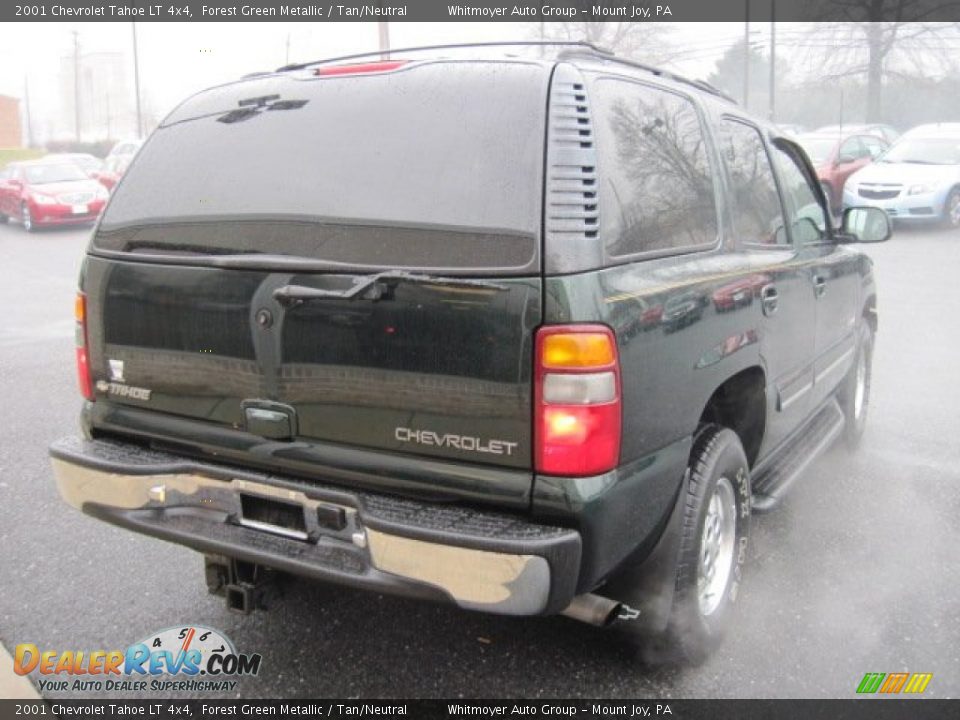 2001 Chevrolet Tahoe LT 4x4 Forest Green Metallic / Tan/Neutral Photo #9