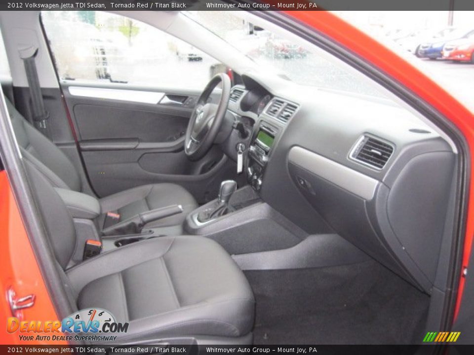 2012 Volkswagen Jetta TDI Sedan Tornado Red / Titan Black Photo #6