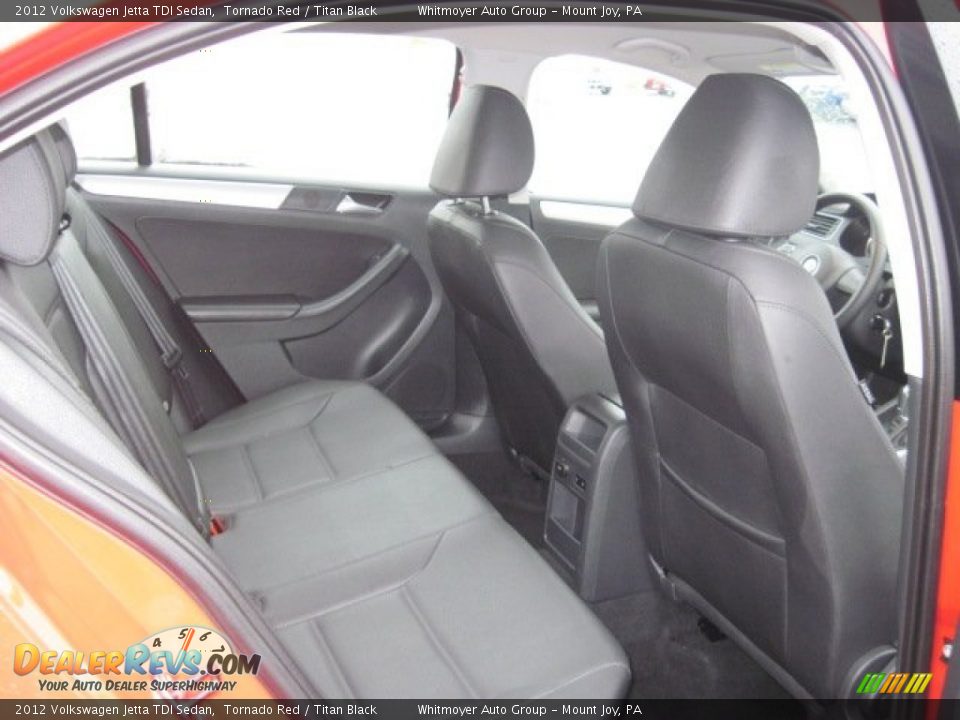2012 Volkswagen Jetta TDI Sedan Tornado Red / Titan Black Photo #7