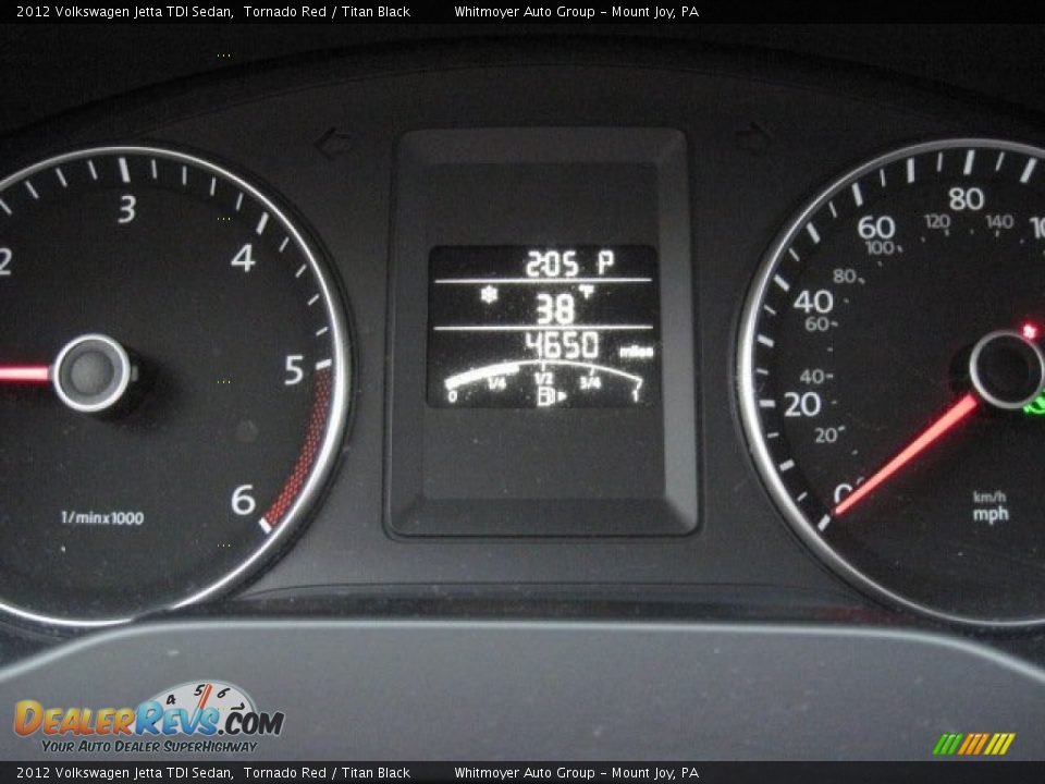 2012 Volkswagen Jetta TDI Sedan Tornado Red / Titan Black Photo #11