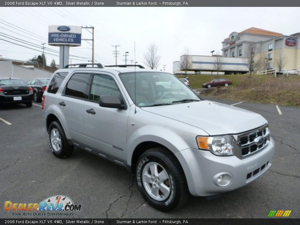 2008 Ford Escape XLT V6 4WD Silver Metallic / Stone Photo #1