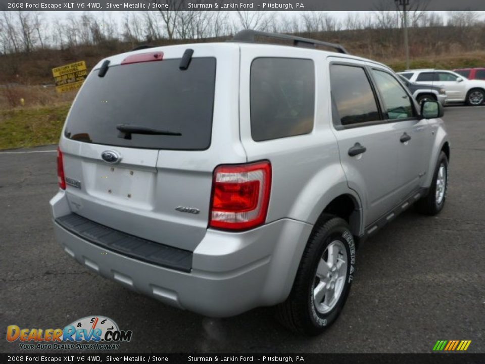 2008 Ford Escape XLT V6 4WD Silver Metallic / Stone Photo #2
