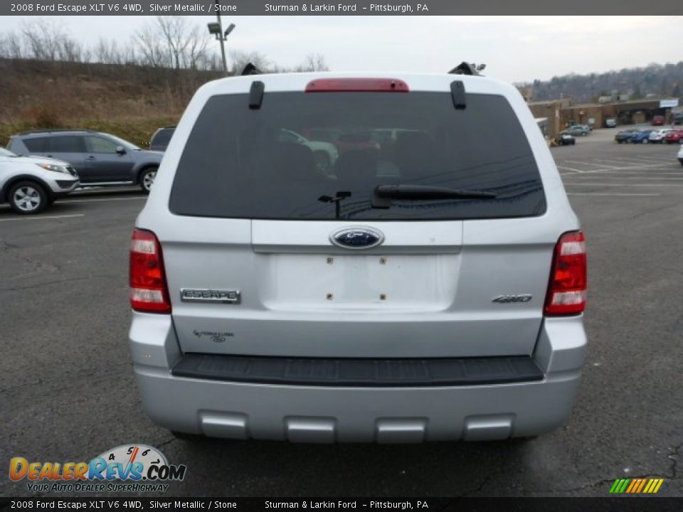 2008 Ford Escape XLT V6 4WD Silver Metallic / Stone Photo #3