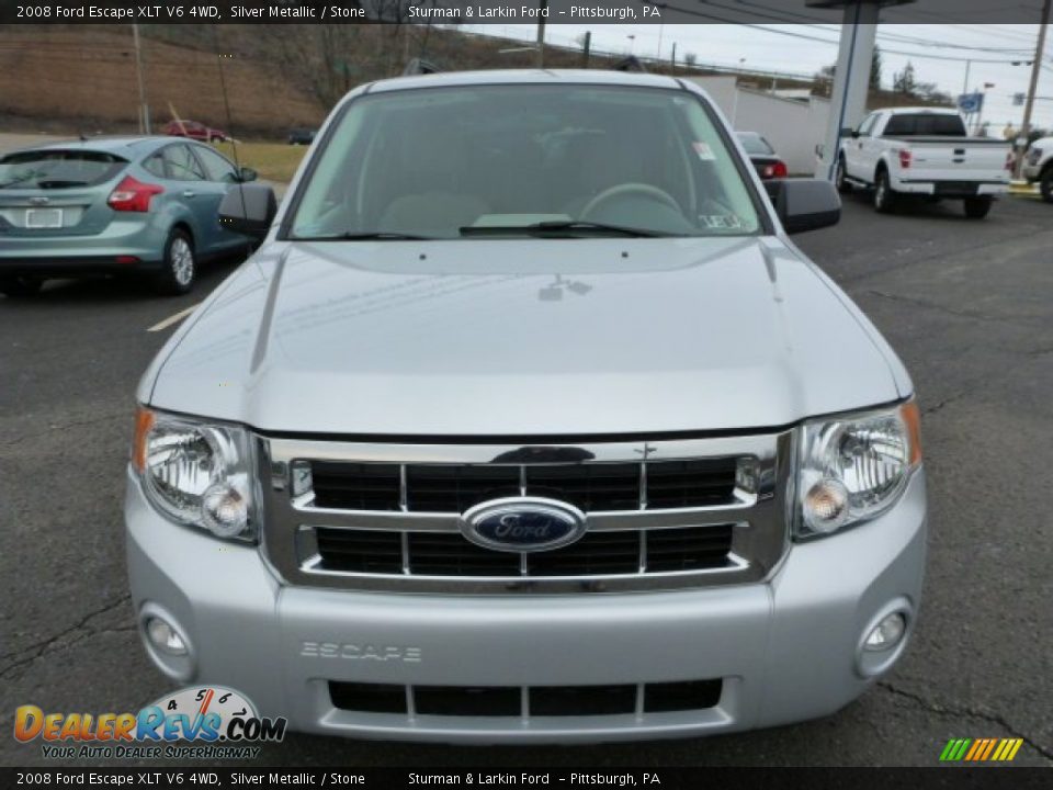 2008 Ford Escape XLT V6 4WD Silver Metallic / Stone Photo #6