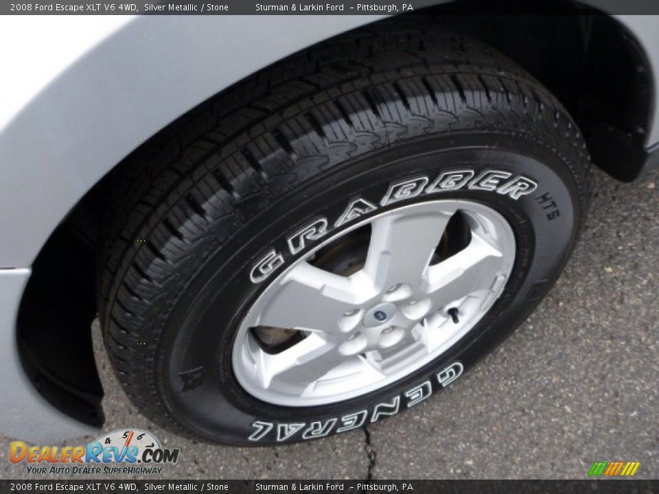 2008 Ford Escape XLT V6 4WD Silver Metallic / Stone Photo #7