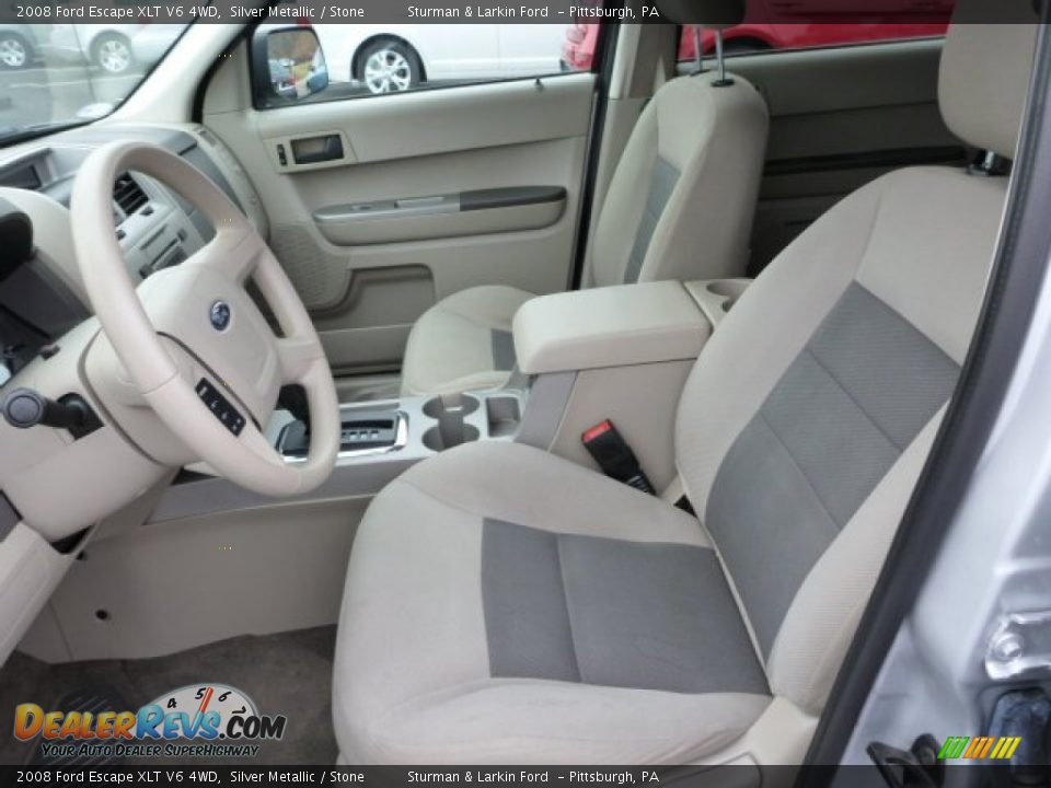 2008 Ford Escape XLT V6 4WD Silver Metallic / Stone Photo #8