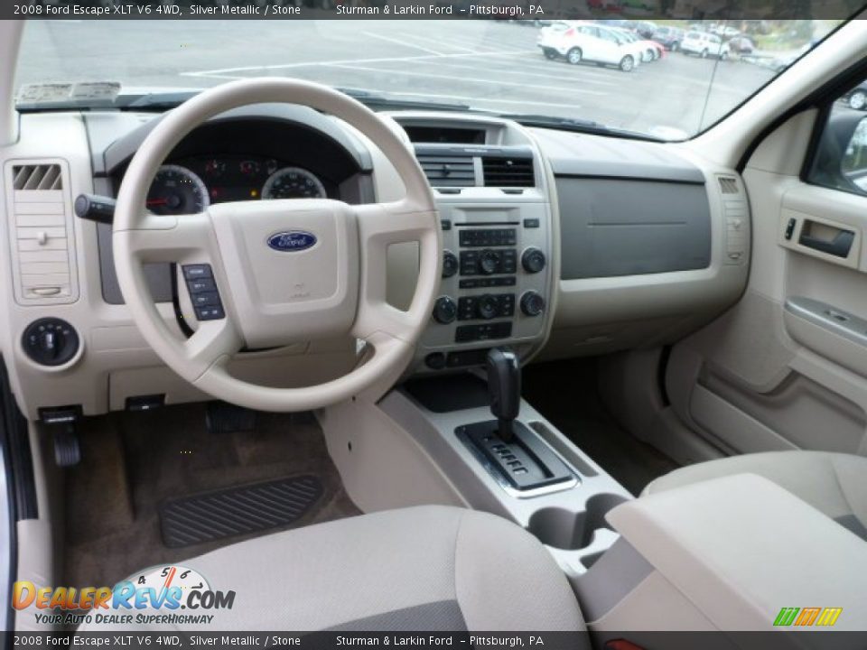 2008 Ford Escape XLT V6 4WD Silver Metallic / Stone Photo #10