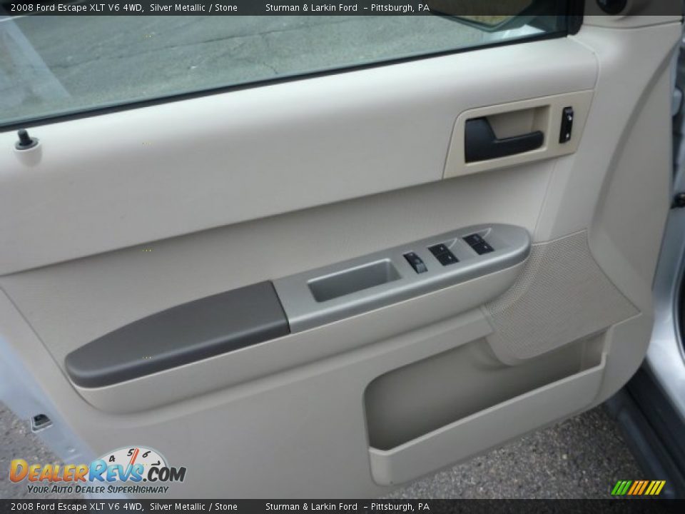 2008 Ford Escape XLT V6 4WD Silver Metallic / Stone Photo #11