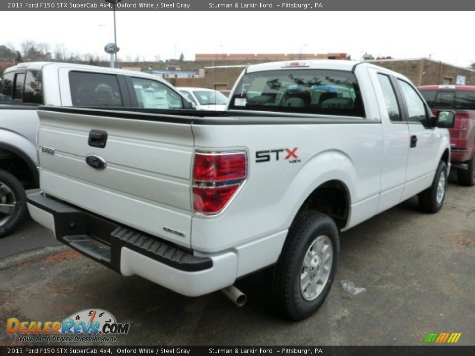 2013 Ford F150 STX SuperCab 4x4 Oxford White / Steel Gray Photo #2
