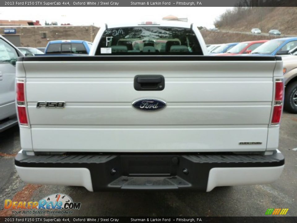 2013 Ford F150 STX SuperCab 4x4 Oxford White / Steel Gray Photo #3