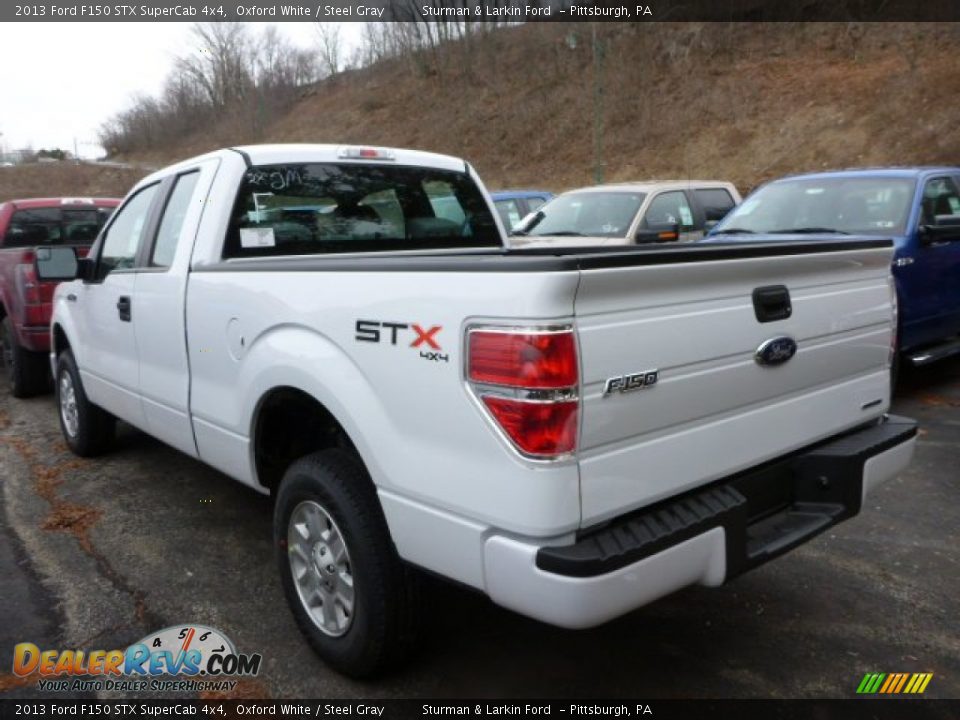 2013 Ford F150 STX SuperCab 4x4 Oxford White / Steel Gray Photo #4