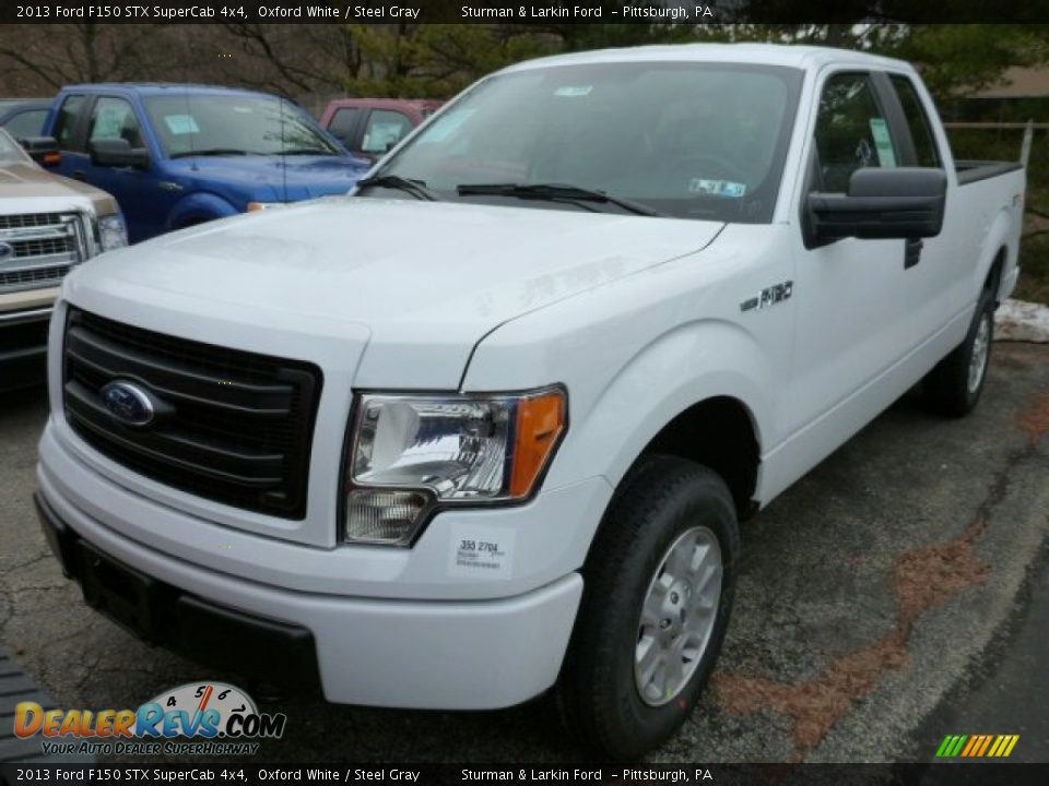 2013 Ford F150 STX SuperCab 4x4 Oxford White / Steel Gray Photo #5