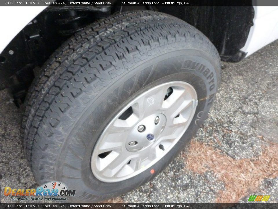 2013 Ford F150 STX SuperCab 4x4 Oxford White / Steel Gray Photo #6