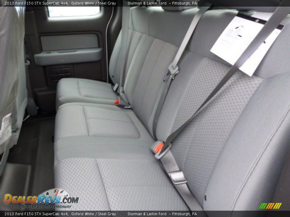 2013 Ford F150 STX SuperCab 4x4 Oxford White / Steel Gray Photo #8