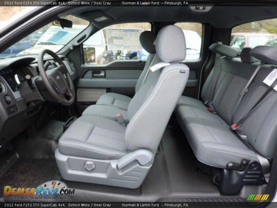 Steel Gray Interior - 2013 Ford F150 STX SuperCab 4x4 Photo #11