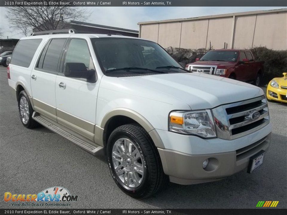 2010 Ford Expedition EL Eddie Bauer Oxford White / Camel Photo #1