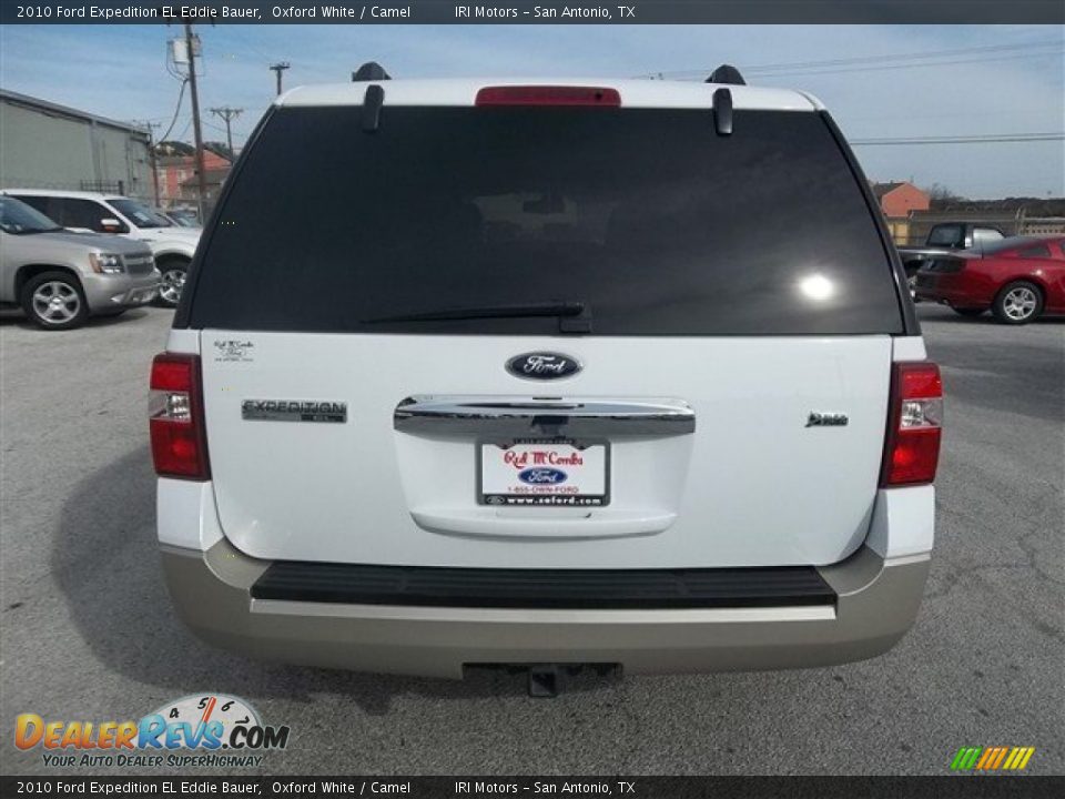 2010 Ford Expedition EL Eddie Bauer Oxford White / Camel Photo #4