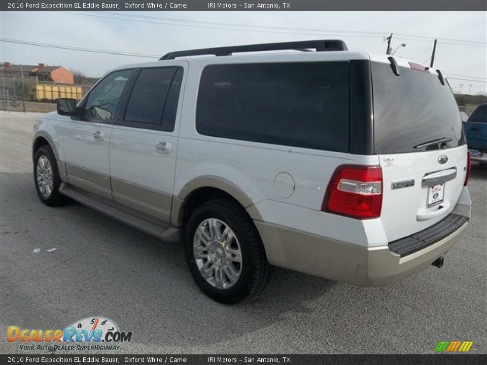 2010 Ford Expedition EL Eddie Bauer Oxford White / Camel Photo #5