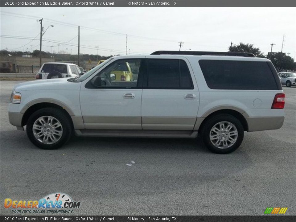 2010 Ford Expedition EL Eddie Bauer Oxford White / Camel Photo #6