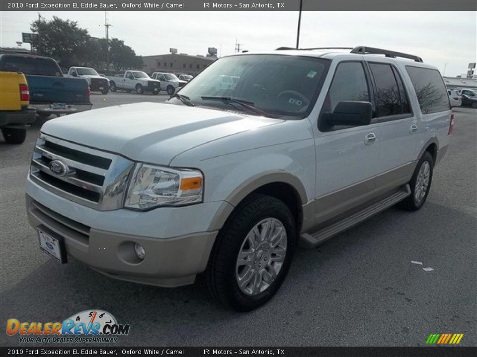 2010 Ford Expedition EL Eddie Bauer Oxford White / Camel Photo #7