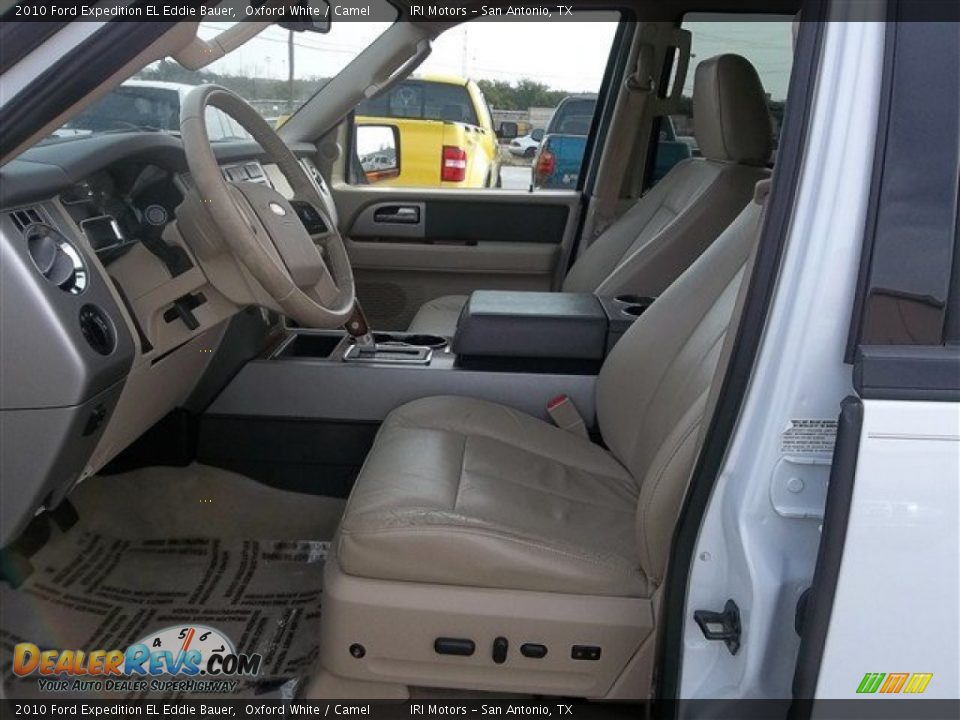 2010 Ford Expedition EL Eddie Bauer Oxford White / Camel Photo #14