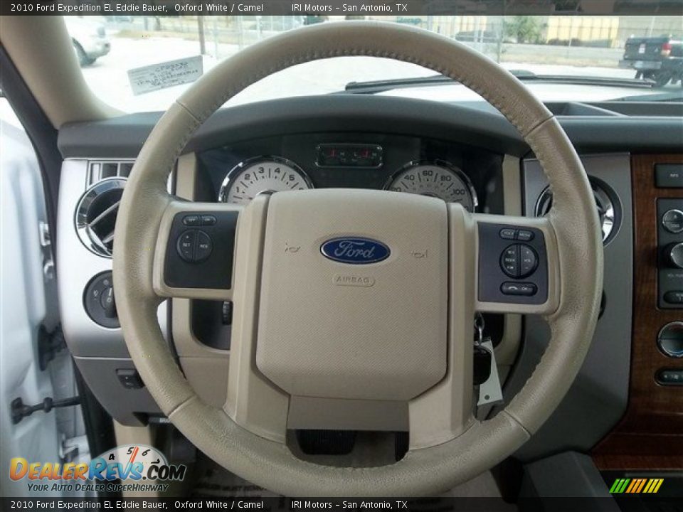 2010 Ford Expedition EL Eddie Bauer Oxford White / Camel Photo #16