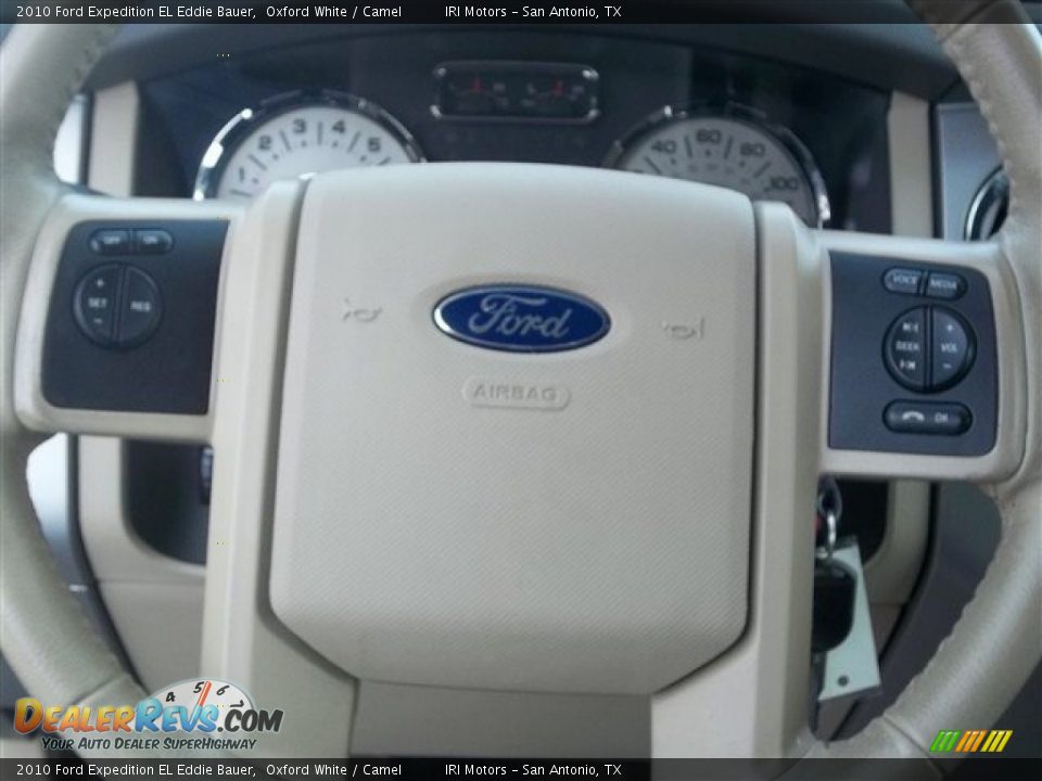 2010 Ford Expedition EL Eddie Bauer Oxford White / Camel Photo #17