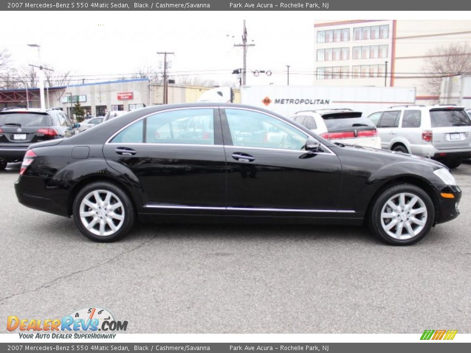 2007 Mercedes-Benz S 550 4Matic Sedan Black / Cashmere/Savanna Photo #2