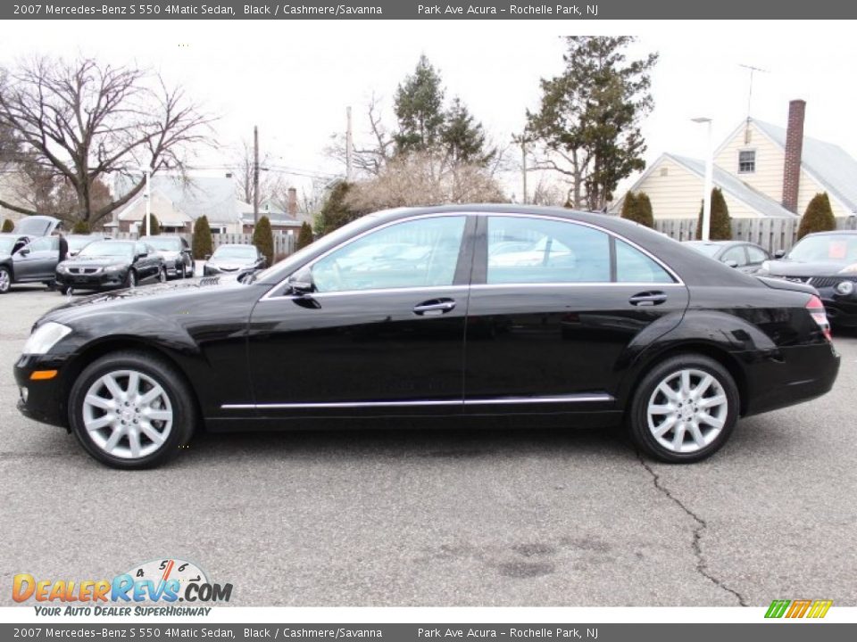 2007 Mercedes-Benz S 550 4Matic Sedan Black / Cashmere/Savanna Photo #5
